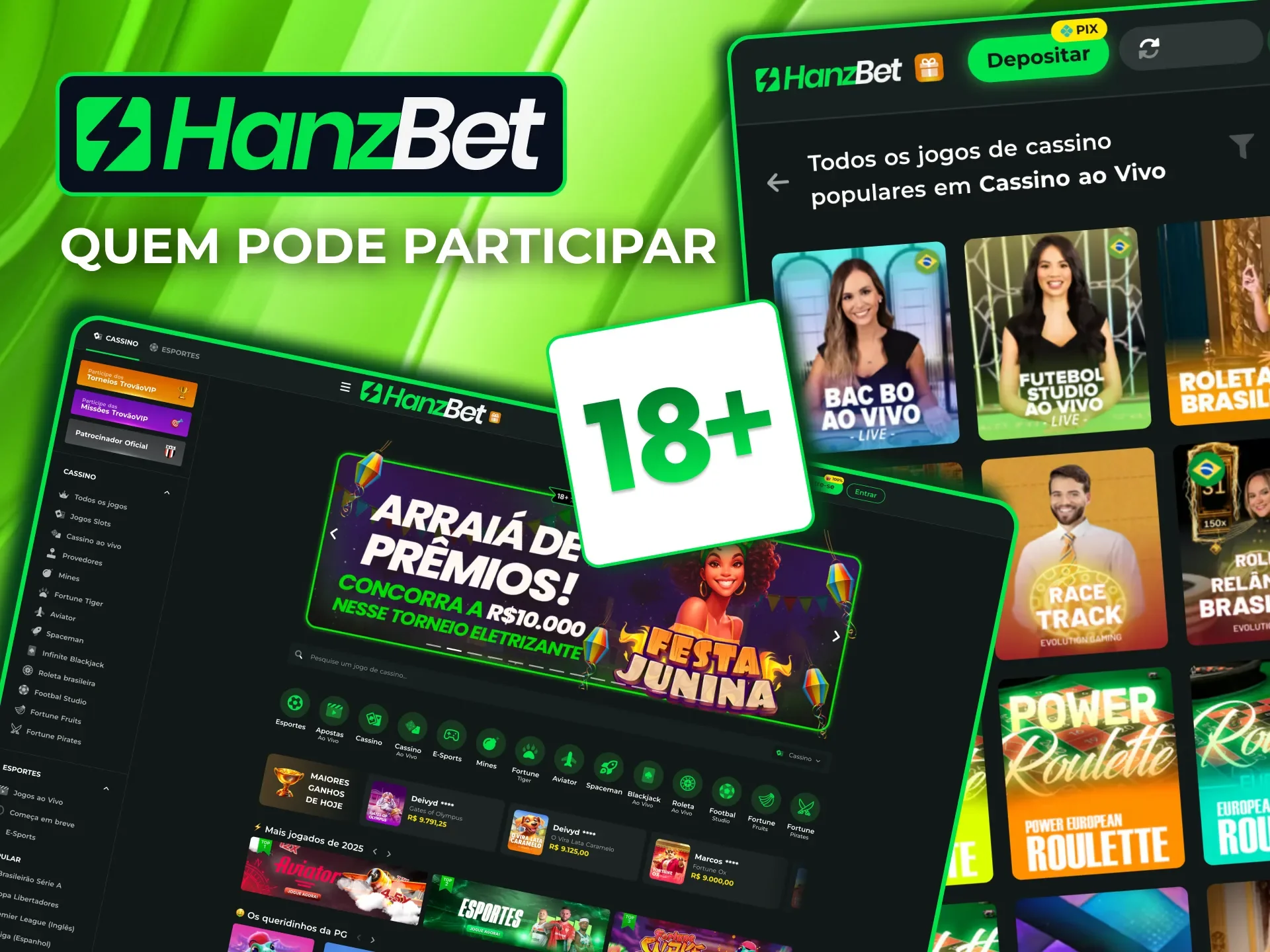 Qualquer maior de 18 anos pode se tornar afiliado da HanzBet.