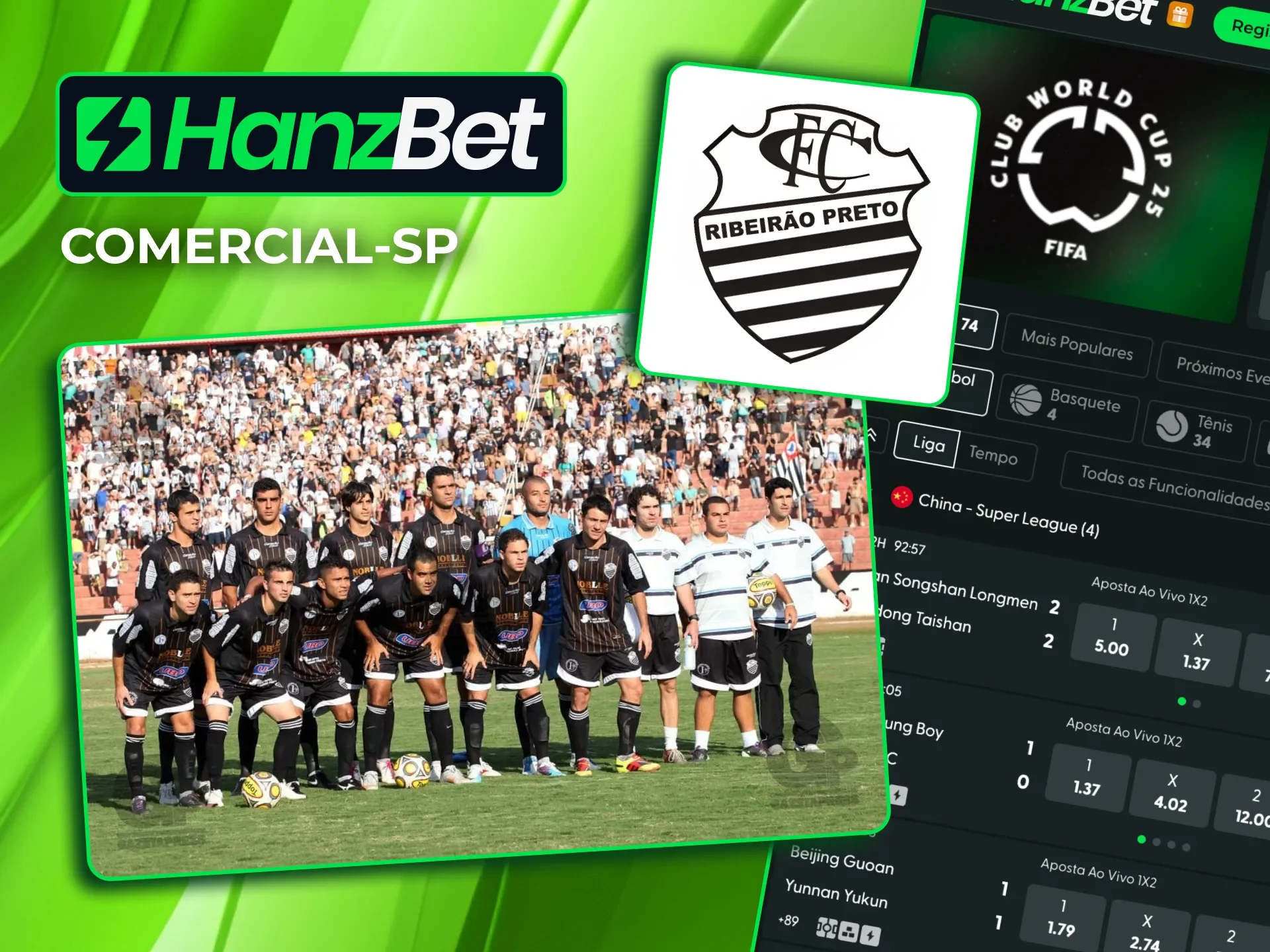 HanzBet investe no Comercial-SP para fortalecer o clube e engajar torcedores.